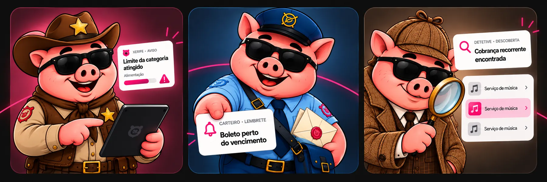Xerife aponta para um aviso de limite atingido